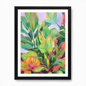 Calathea Impressionist Painting Plant Art Print