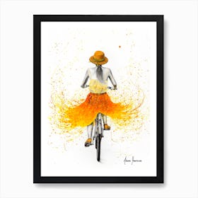 Summer Breeze Bicycle Art Print