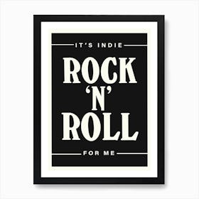 Indie Rock N Roll Affiche