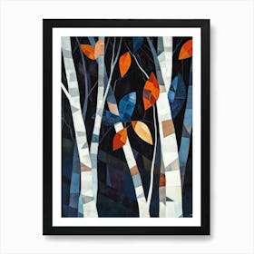 Colorful Trees In The Forest Art Print