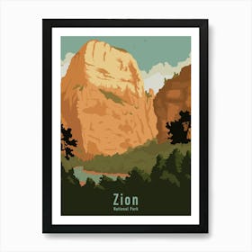 Zion - National Park Art Print