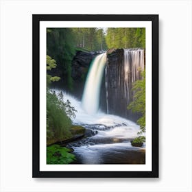 Jägala Waterfall, Estonia Realistic Photograph (2) Art Print