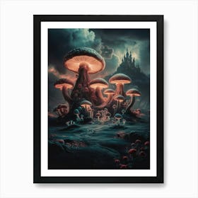 Mushroom Forest 1 Art Print