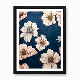 Cosmos Flowers2 Art Print