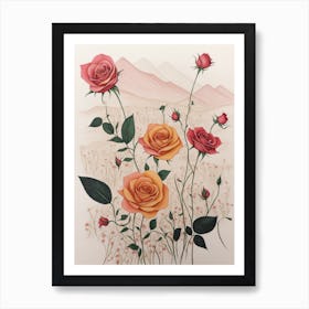 Roses Charms Art Print