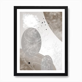 Abstract Art Illustration In A Digital Creative Style 04 Art Print