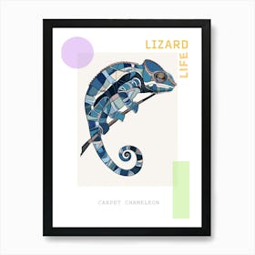 Carpet Chameleon Modern Abstract Illustration 2 Poster Art Print