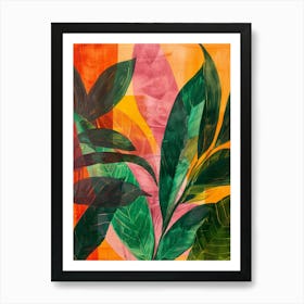 Tropical Leaves 103 Art Print