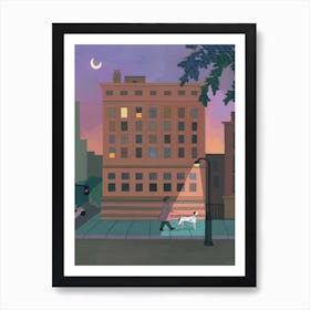 New York at Dusk Art Print