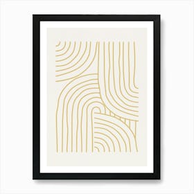 Abstract Lines- Yw05 Art Print