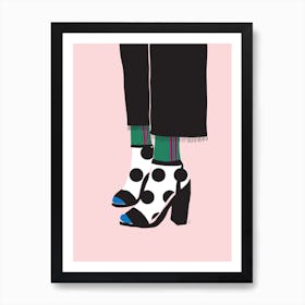 Socks And Shoes Art Print