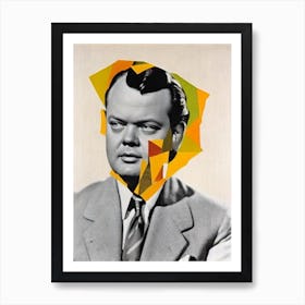 Orson Welles Retro Collage Movies Art Print