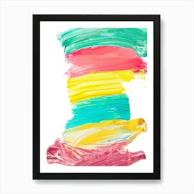 Bright colors, abstract drawing Art Print