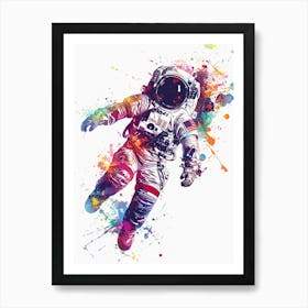 Astronaut In Space 4 Art Print