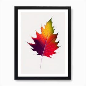 Maple Leaf Abstract 5 Art Print