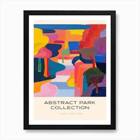 Abstract Park Collection Poster Chapultepec Park Mexico City 3 Art Print