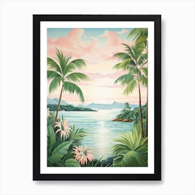 A Canvas Painting Of Whitsunday Islands Australia 2 Art Print