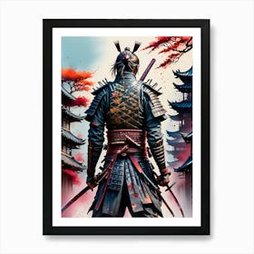 Samurai Warrior 1 Art Print