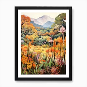 Autumn Gardens Painting Kirstenbosch National Botanical Garden 2 Art Print