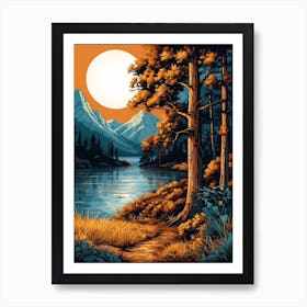 Landscape Painting 22 Art Print