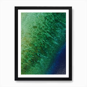 Aerial View Of The Ocean Art Print