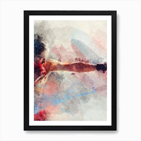 Boxer In Action Art Print