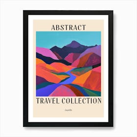 Abstract Travel Collection Poster Lesotho 4 Art Print