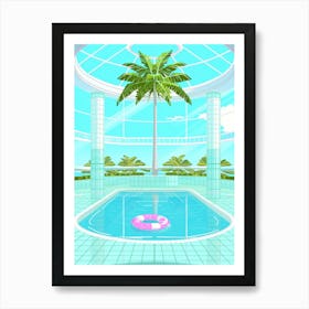 Illustration Of A Swimming Pool 3 Art Print