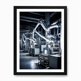 A Snapshot Of The Complex Network Of Ai Driven Automation Systems Intricately Woven Into The Modern (6) Art Print