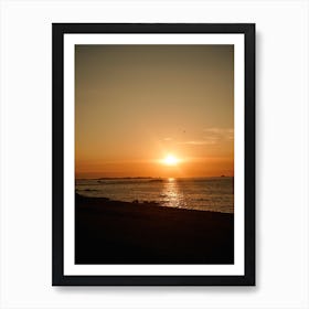 Sunset At The Beach Art Print