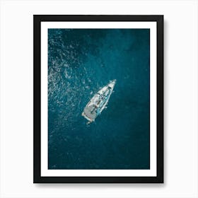 A Boat In The Sea, Oil Painting Art Print