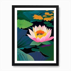 Lotus Flower In Garden Fauvism Matisse 3 Art Print