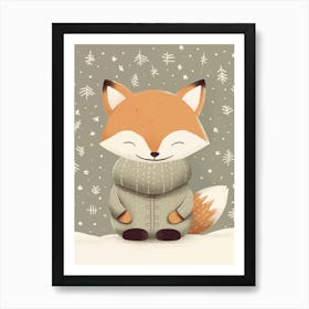 Cute Fox Art Print