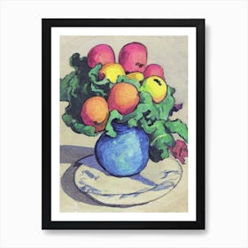 Turnip 2 Fauvist vegetable Art Print