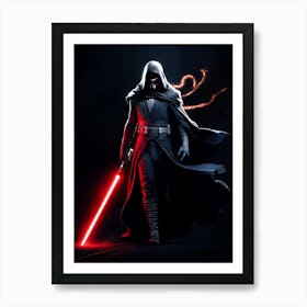 Dark Jedi with Lightsaber Star Wars poster #5 Poster