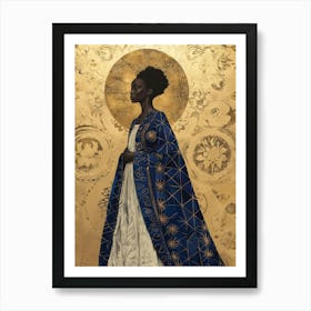 'The Blue Woman' 1 Art Print