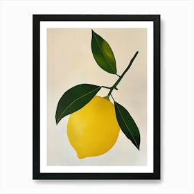 Lemon Branch Art Print