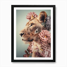 Portrait Of A Lion 2 Art Print