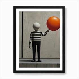 'Balloon Man' Art Print