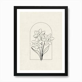 Narcissus Flower Art Print