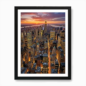 The City’s Endless Commute Art Print