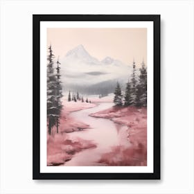 Dreamy Winter Painting Durmitor National Park Montenegro 2 Art Print