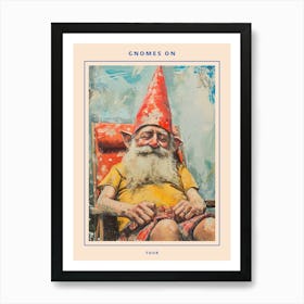 Gnomes On Vacation 4 Poster Art Print