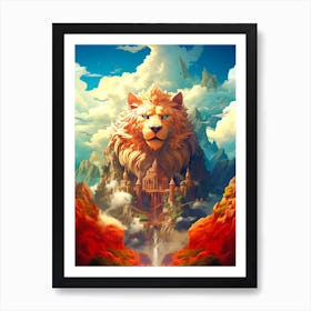Lion In The Sky 7 Art Print