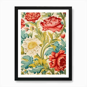 Floral Wallpaper 73 Art Print