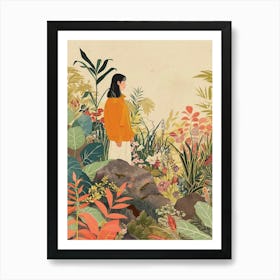 In The Garden Portland Japanese Garden Usa 2 Art Print