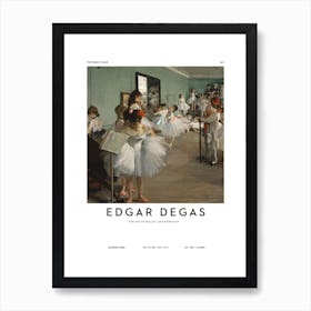 The Dance Class - Edgar Degas Art Print