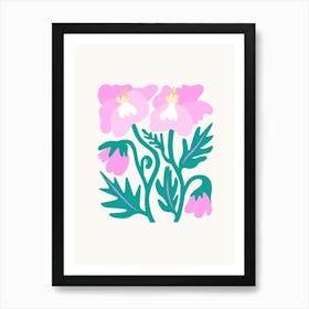 Pink Flowers Art Print