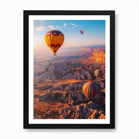 Hot Air Balloons In Cappadocia 1 Affiche