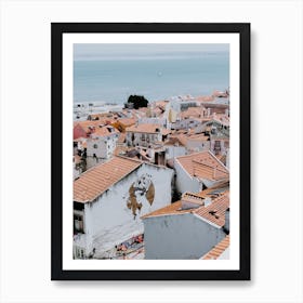 A beautiful view on the city Lisbon Art Print